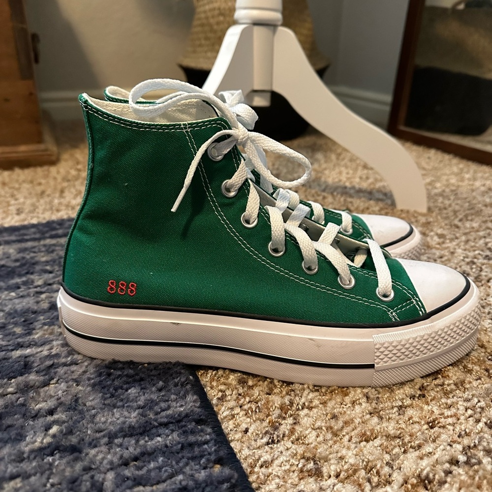Custom platform converse with angel number detailing